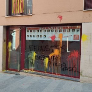 Ataque sede PSC Balaguer / ACN Ataque sede PSC Balaguer / ACN