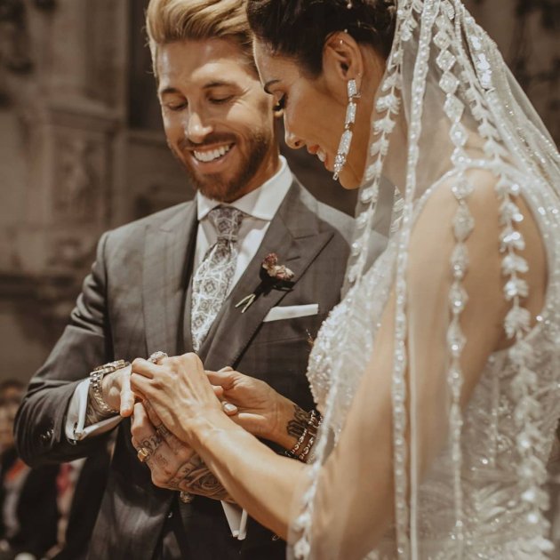 Sergio Ramos y Pilar Rubio boda @sergioramos