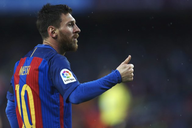 Leo Messi celebracio gol Barça Sevilla EFE