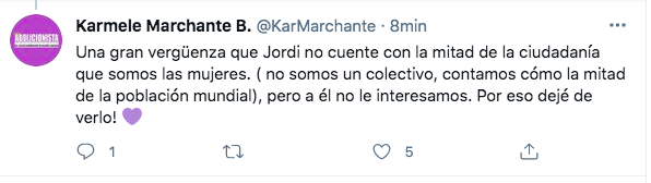 Karmele Marchante contra Jordi Évole, Twitter