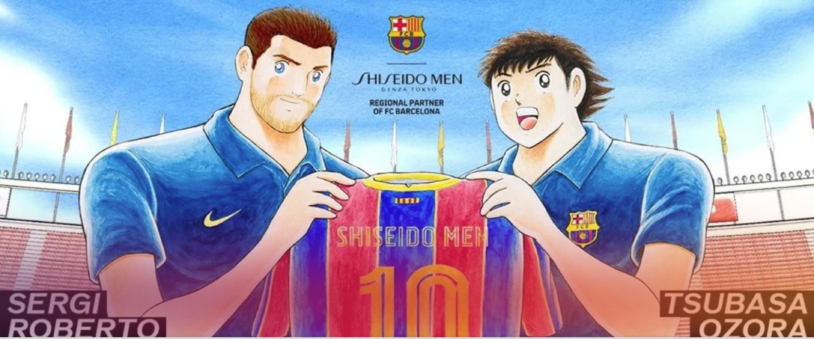 El Barça y Shiseido crean una app para hacer tu retrato al estilo Oliver y Benji