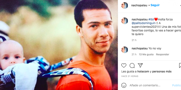 Nacho Palau en el seu compte d'Instagram