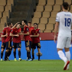 Celebracion gol Espana Kosovo EFE