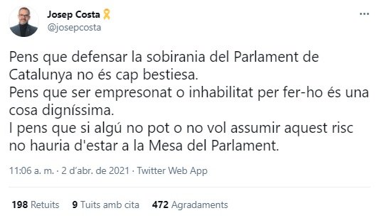 TUIT josep costa sobre cuevillas