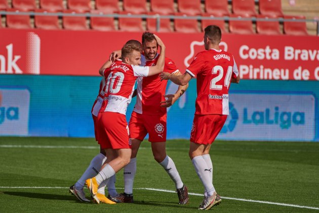 SAMU SAIZ, STUANI, GUMABU GIRONA FC