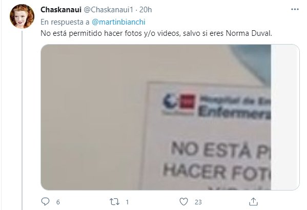 tuit Norma Duval vacunándose 5