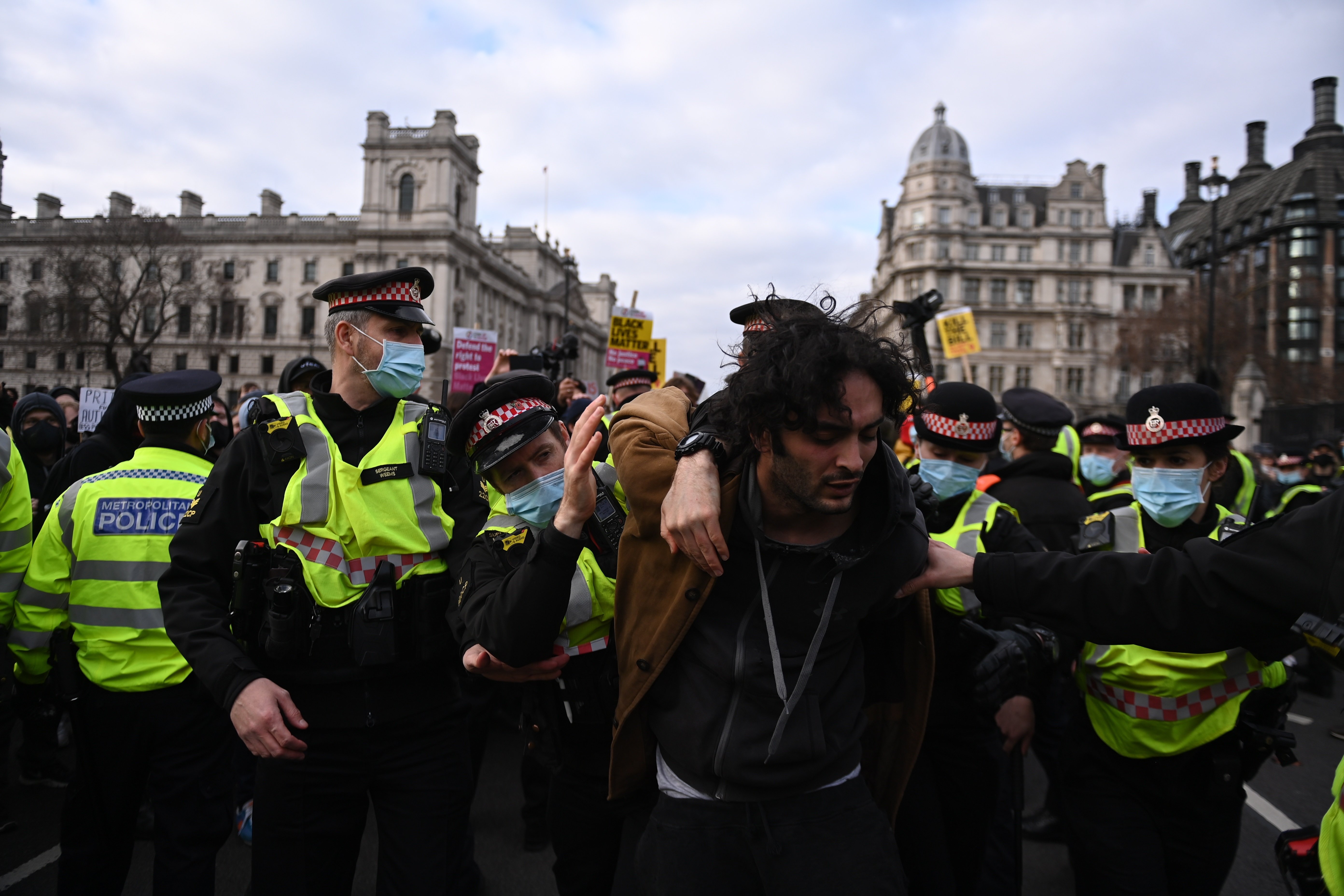 manifestacion ley seguridad londres - efe manifestacion ley seguridad londres - efe