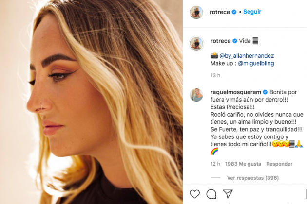 Rocío Flores en su perfil de Instagram