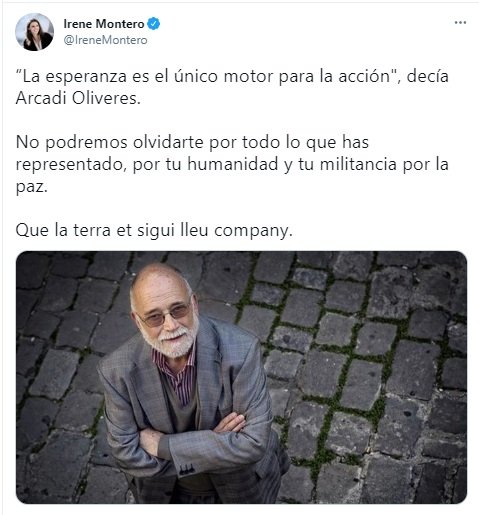 Irene Montero TUIT