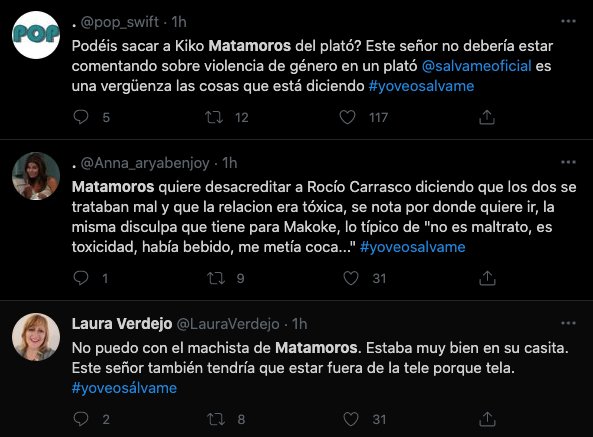 tuits contra Kiko Matamoro