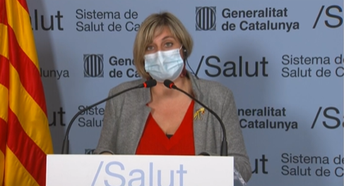 Alba Vergés ruenda de premsa Alba Vergés ruenda de premsa