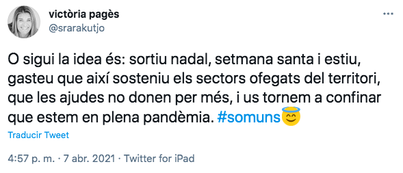 Victòria Pagès, Twitter