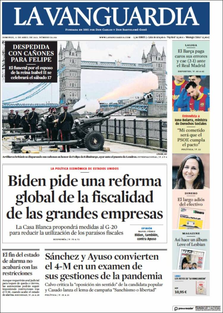 lavanguardia llevada|traída 11 abril