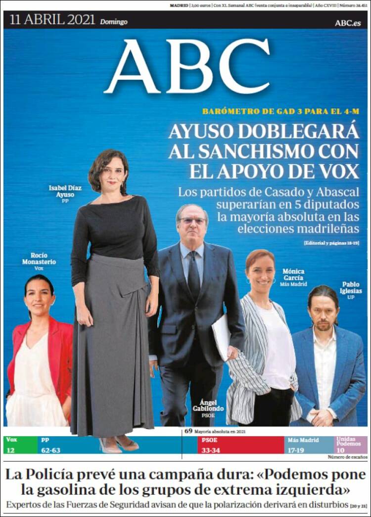 abc llevada|traída 11 abril