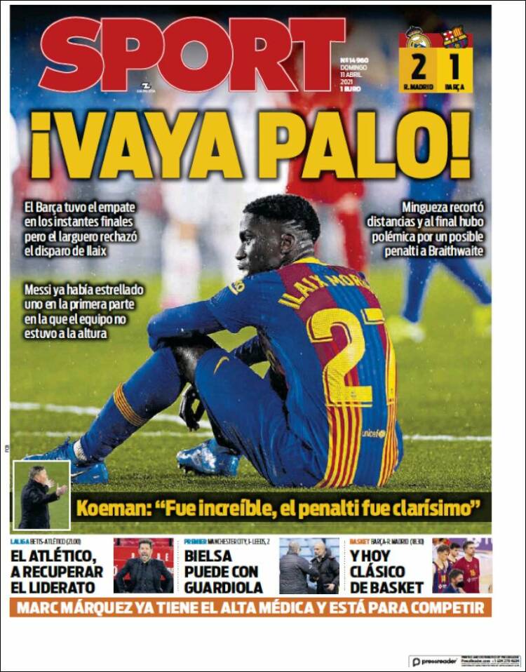 Sport Portada 11 04 2021