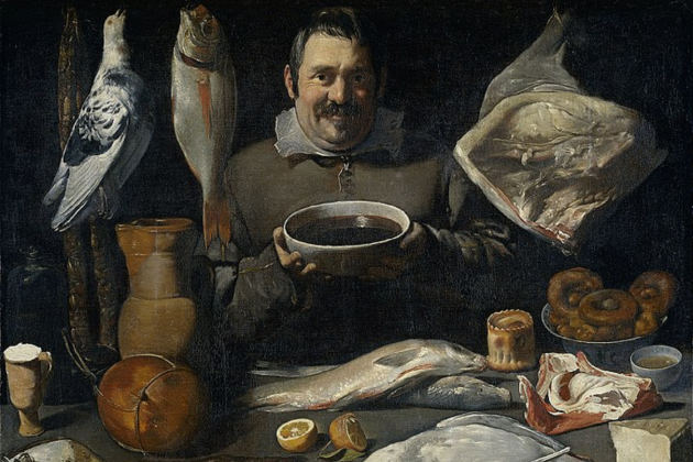 Test 123. La cuina catalana de 1700. Representació pictòrica d'un cuiner (circa 1625). Anonim. Font Museu Boymans Van Beuningen. Rotterdam