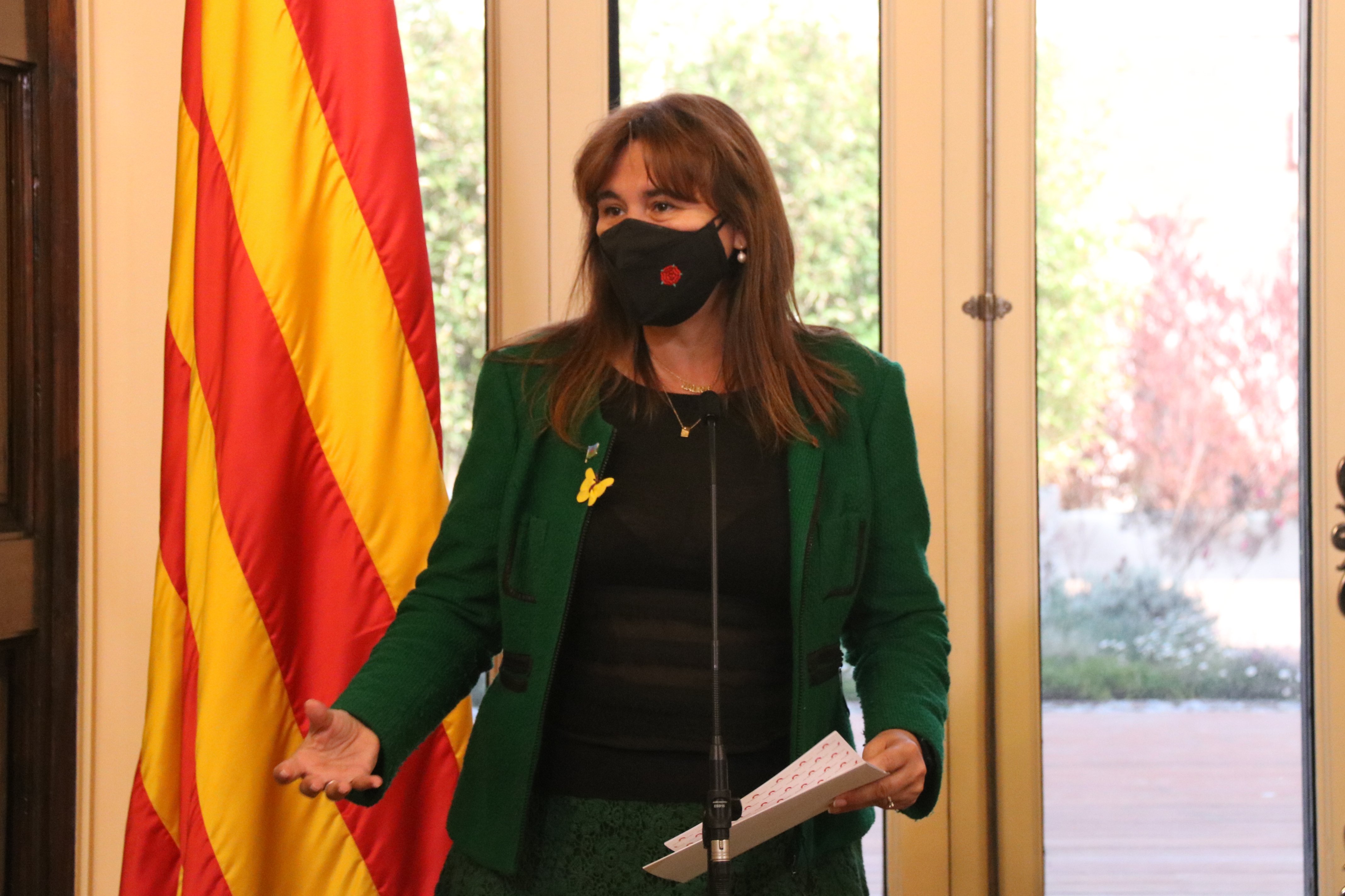 Borràs veuria "estrany" un govern independentista sense els 32 diputats de Junts