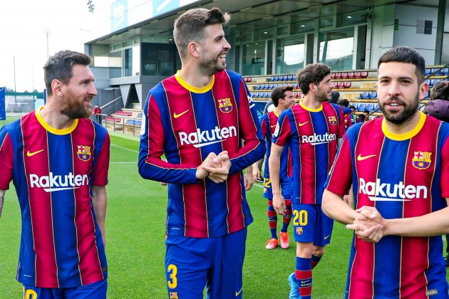 Messi Piqué Jordi Alba / FC Barcelona