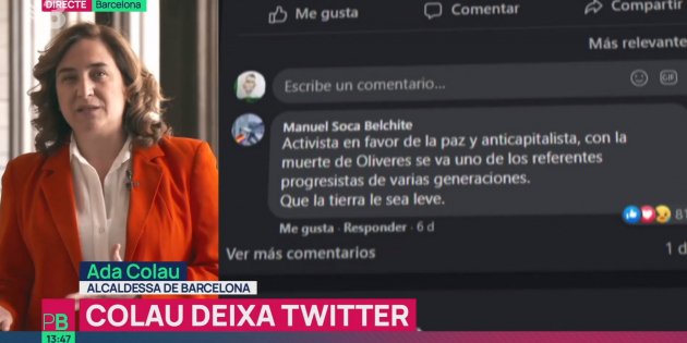 colau deixa twitter TV3