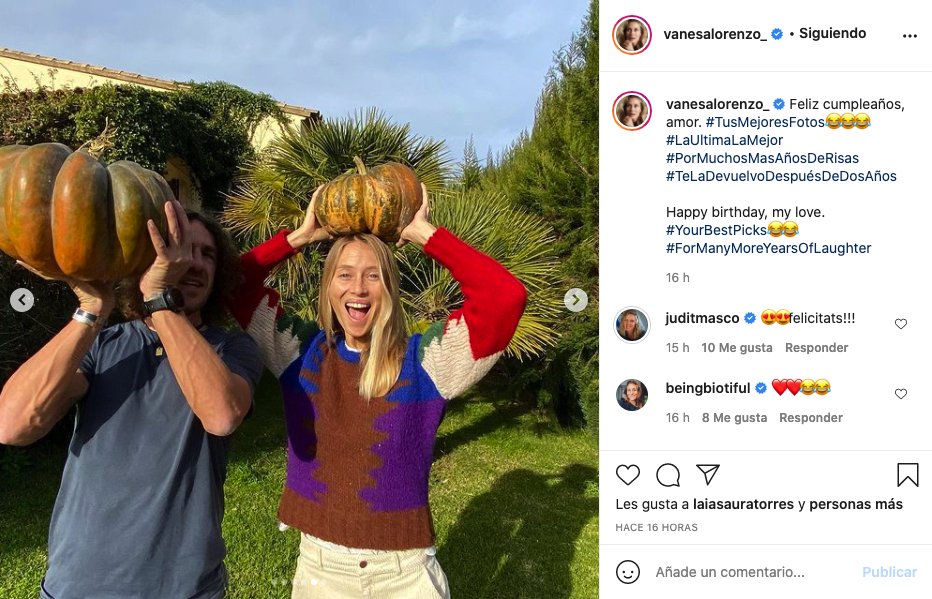 tuit Vanesa Lorenzo felicitación Carles Puyol @vanesalorenzo