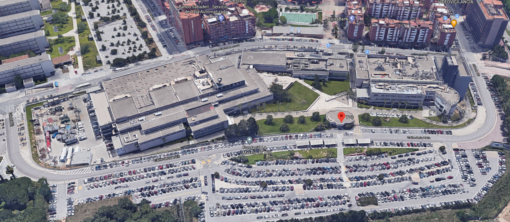 Estudios TV3 Google Maps