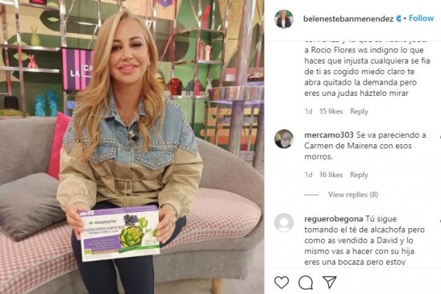 Belén Esteban en su cuenta de Instagram