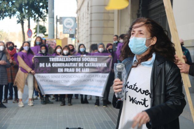 protesta profesores interinos catalunya ACN