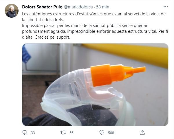 TUIT dolores Zapatero Covid