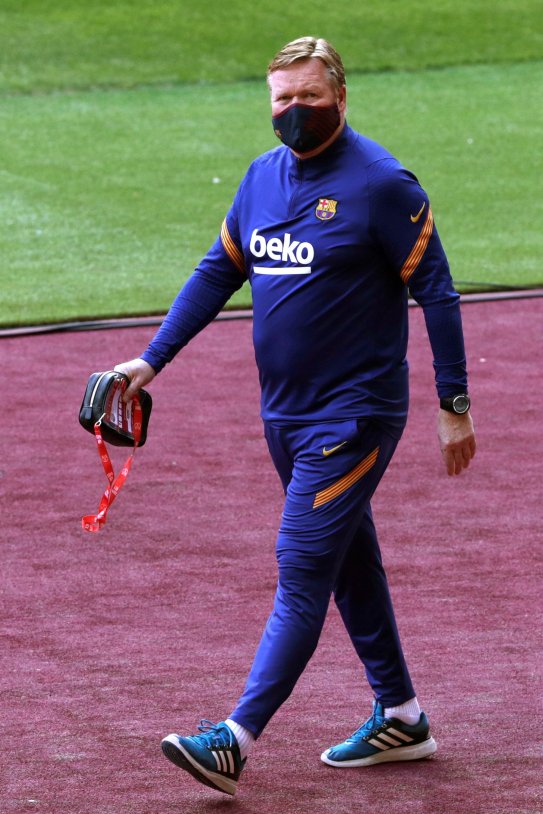 Barça Koeman entrenament Copa EFE