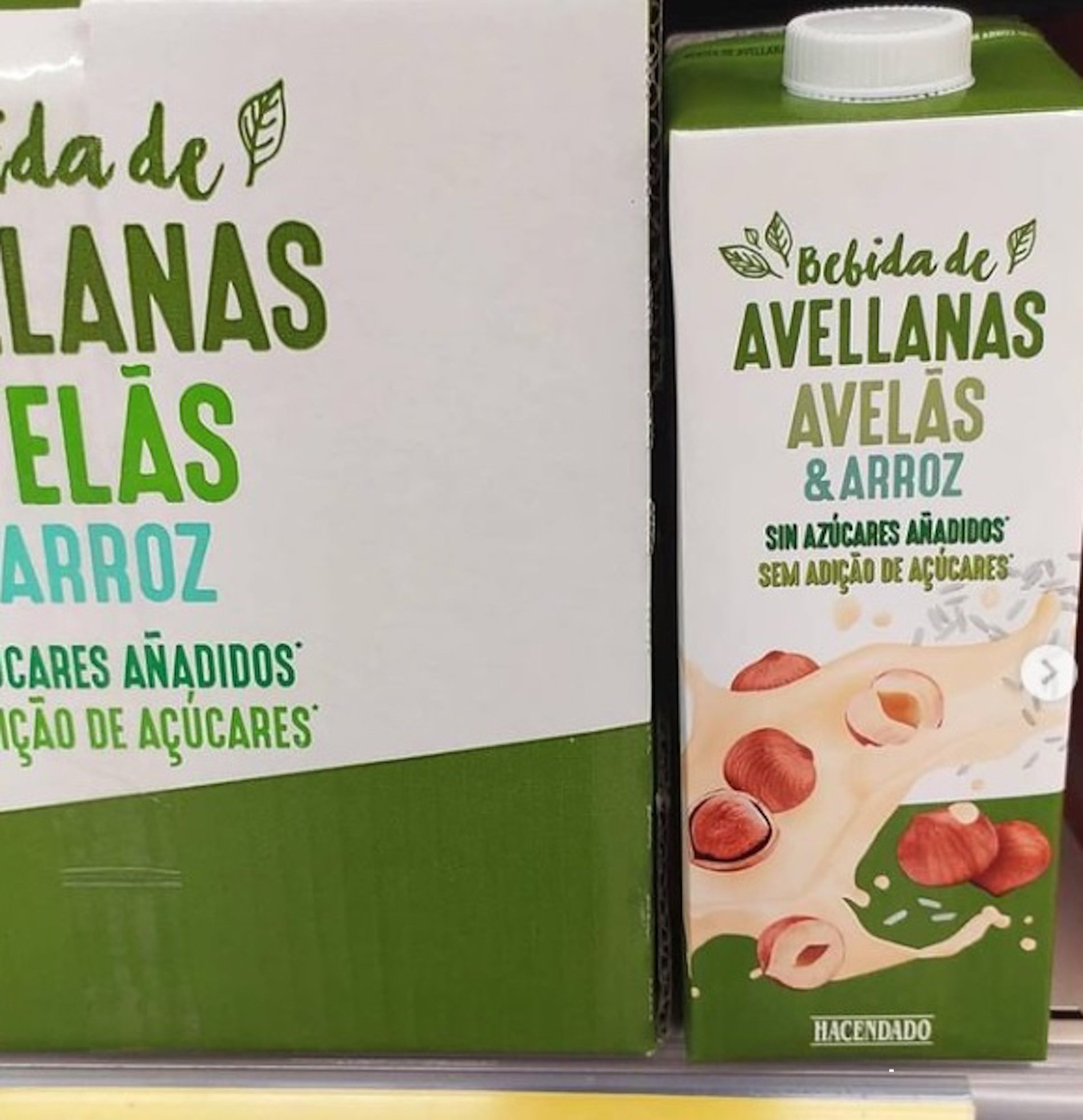 Leche de arróz y avellanas / Instagram mercadona.novedades