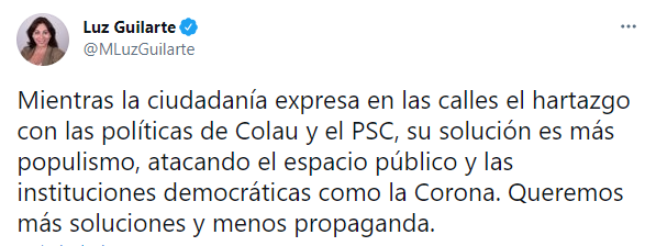 TUIT CIUDADANOS LUZ GUILARTE