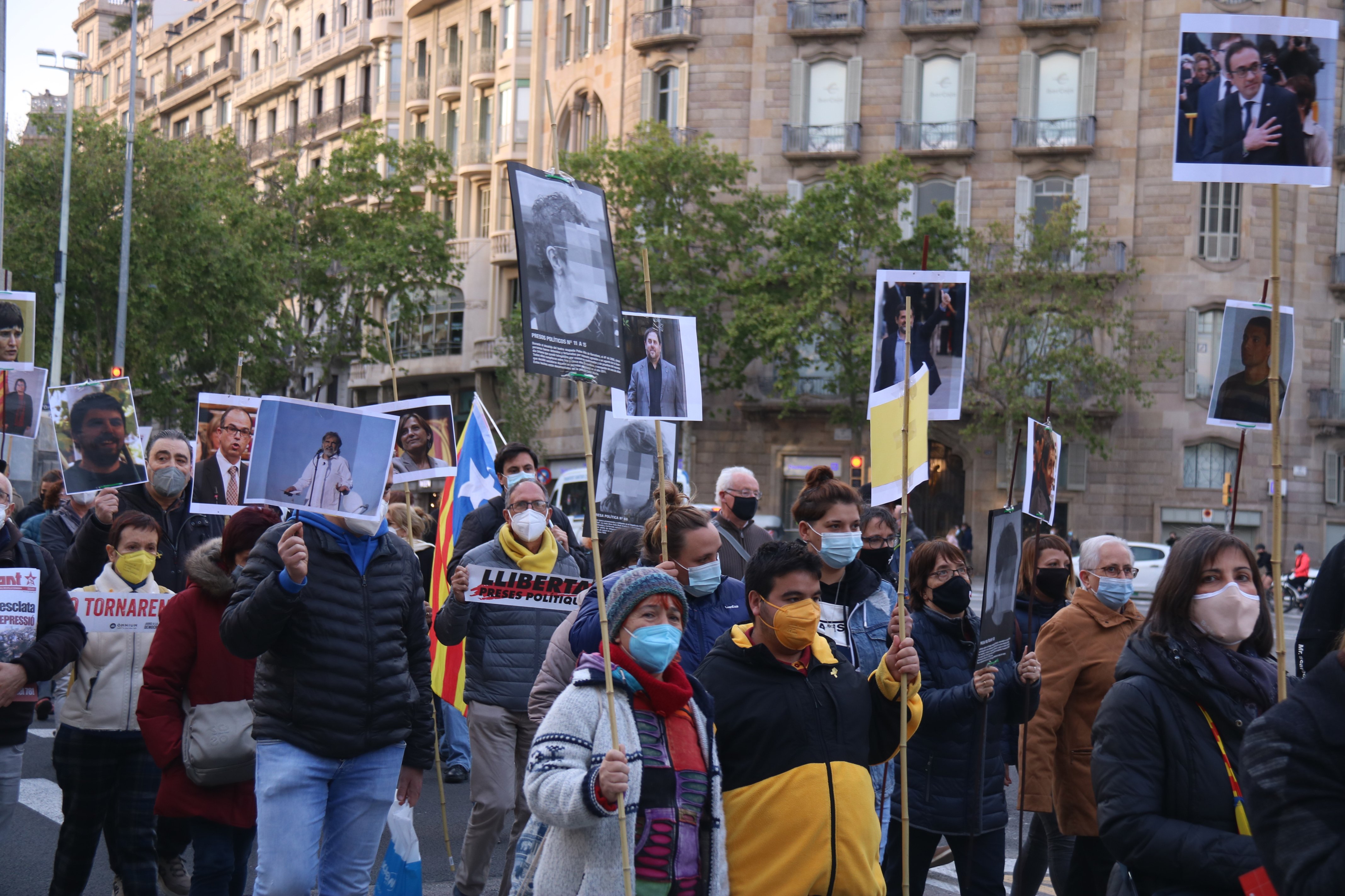 Manifestación por los presos ante la delegación de la Comisión Europea