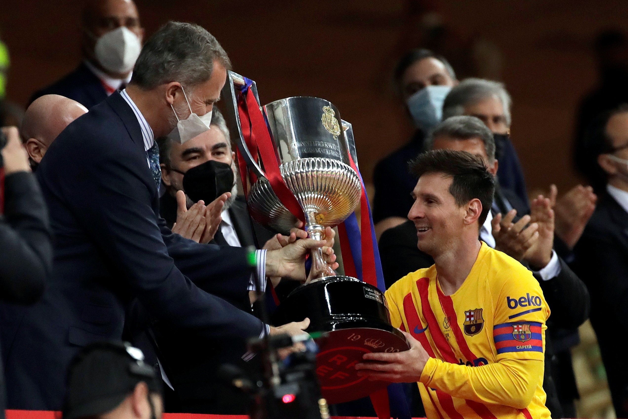 La galeria de la final de Copa: el Barça és campió davant del rei