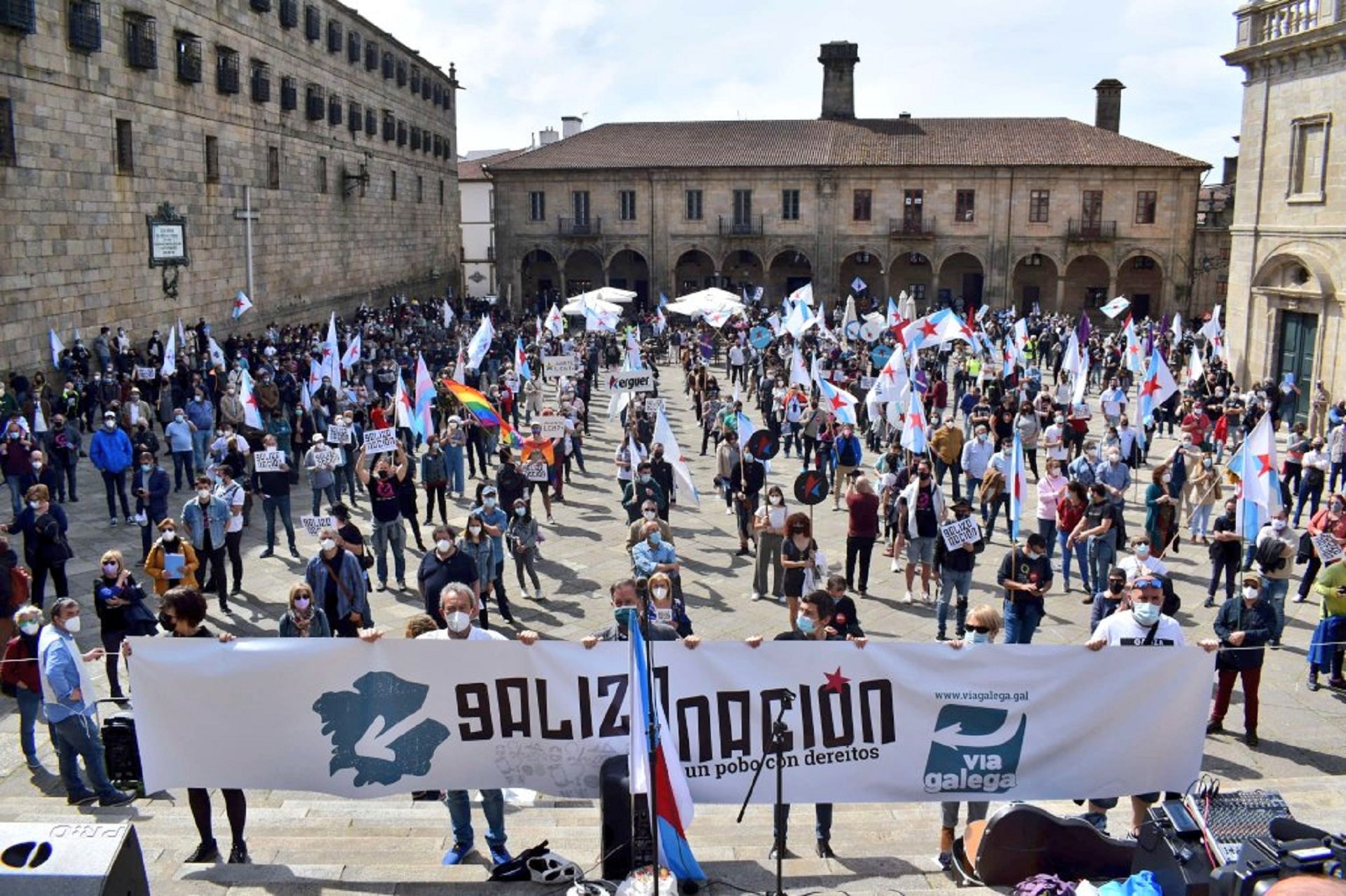 Manifestació sobiranista a Galícia: "Espanya és la nostra ruïna"