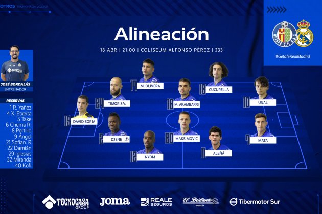 onze getafe reial madrid