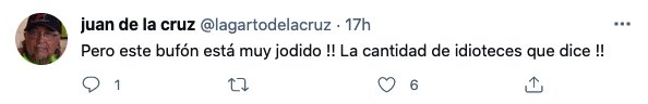 tuit Lagarto de la Cruz sobre Miguel Bosé 02