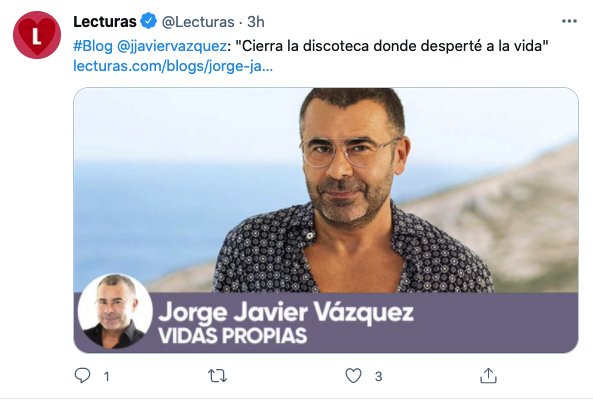 Tuit Jorge Javier Vázquez discoteca Metro