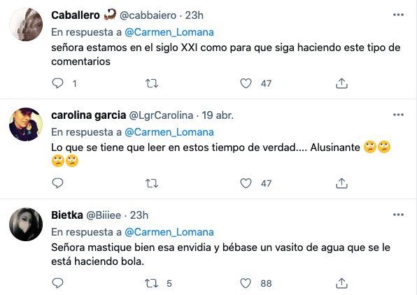 tuits contra Carmen Lomana 2