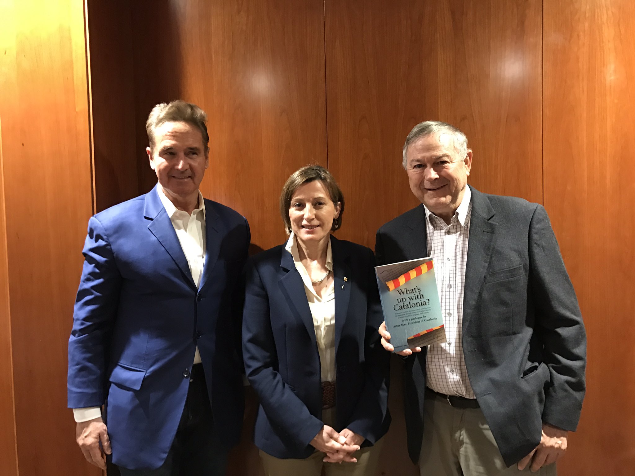 Forcadell es reuneix amb dos congressistes nord-americans per analitzar el procés