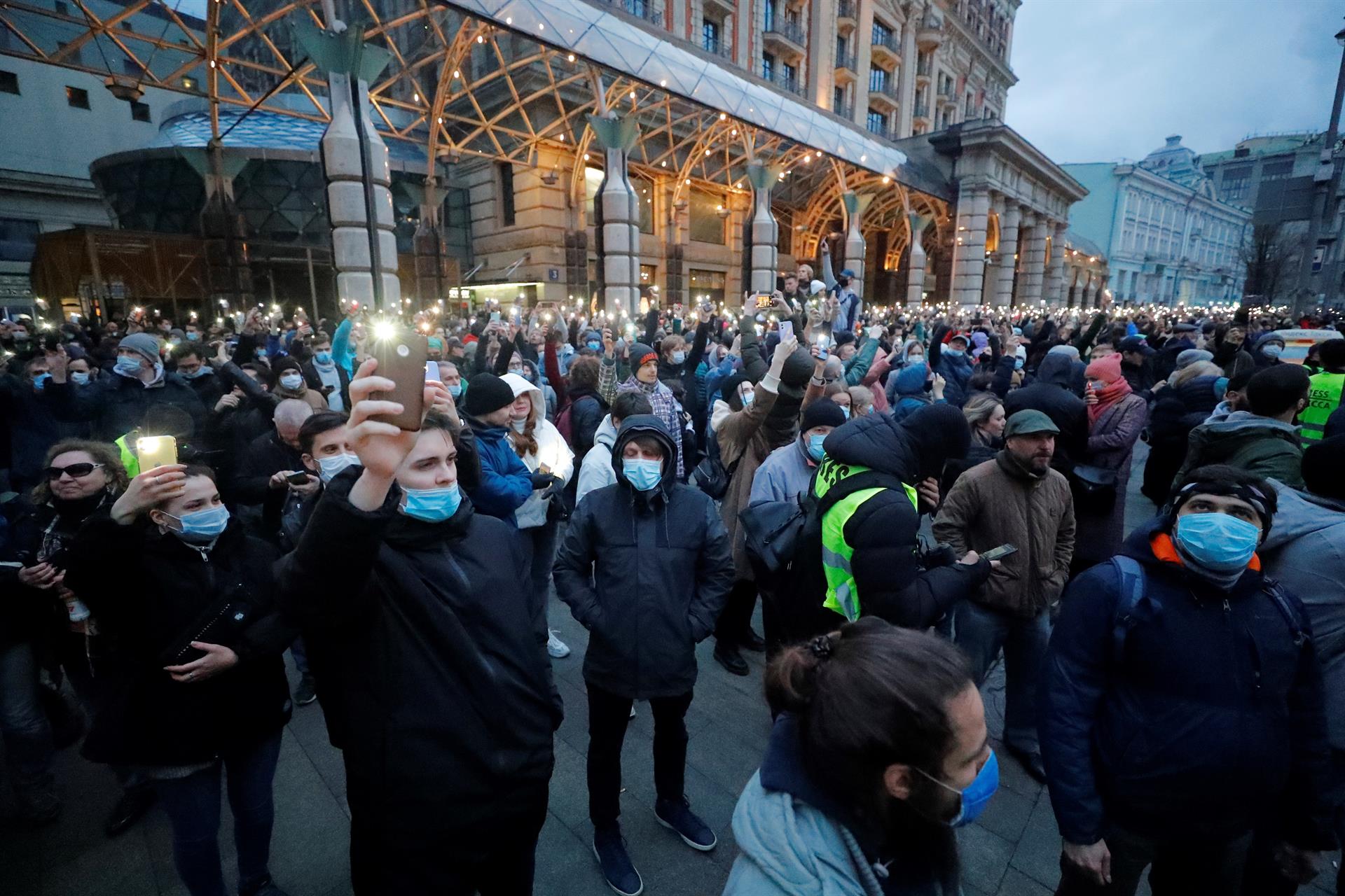 manifestaciones rusia navalni moscou / EFE