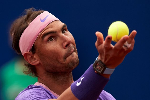 Rafa Nadal pelota Open Banc Sabadell EFE