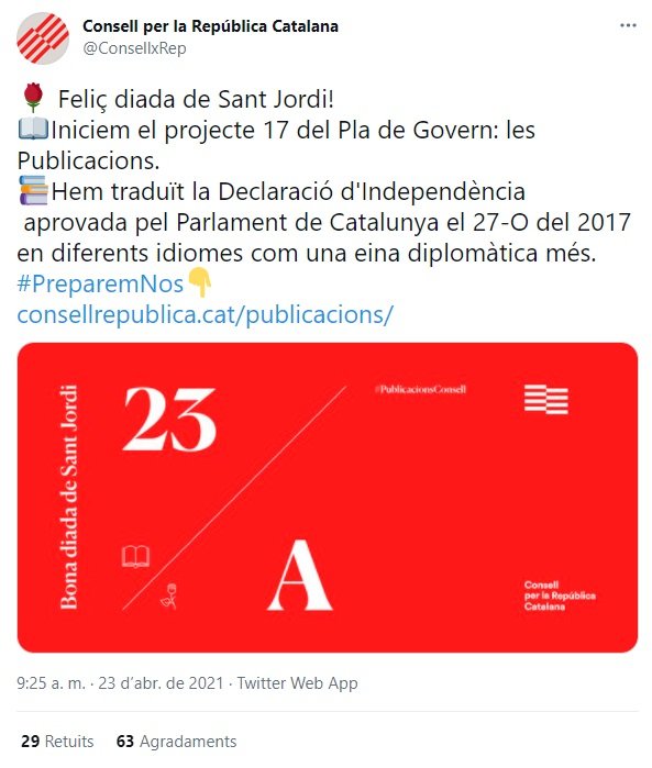 TUIT Consejo República Santo Jordi