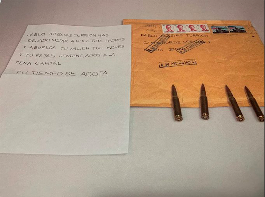 carta iglesias balas @PabloIglesias