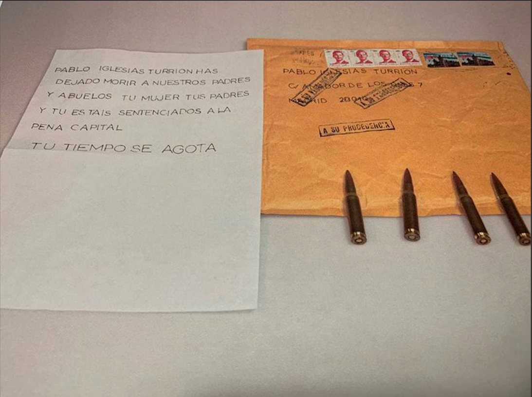 Vox posa en dubte les cartes amb bales que van rebre Marlaska, Iglesias i Gámez