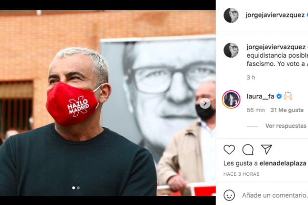 Compte d'Instagram de Jorge Javier Vázquez