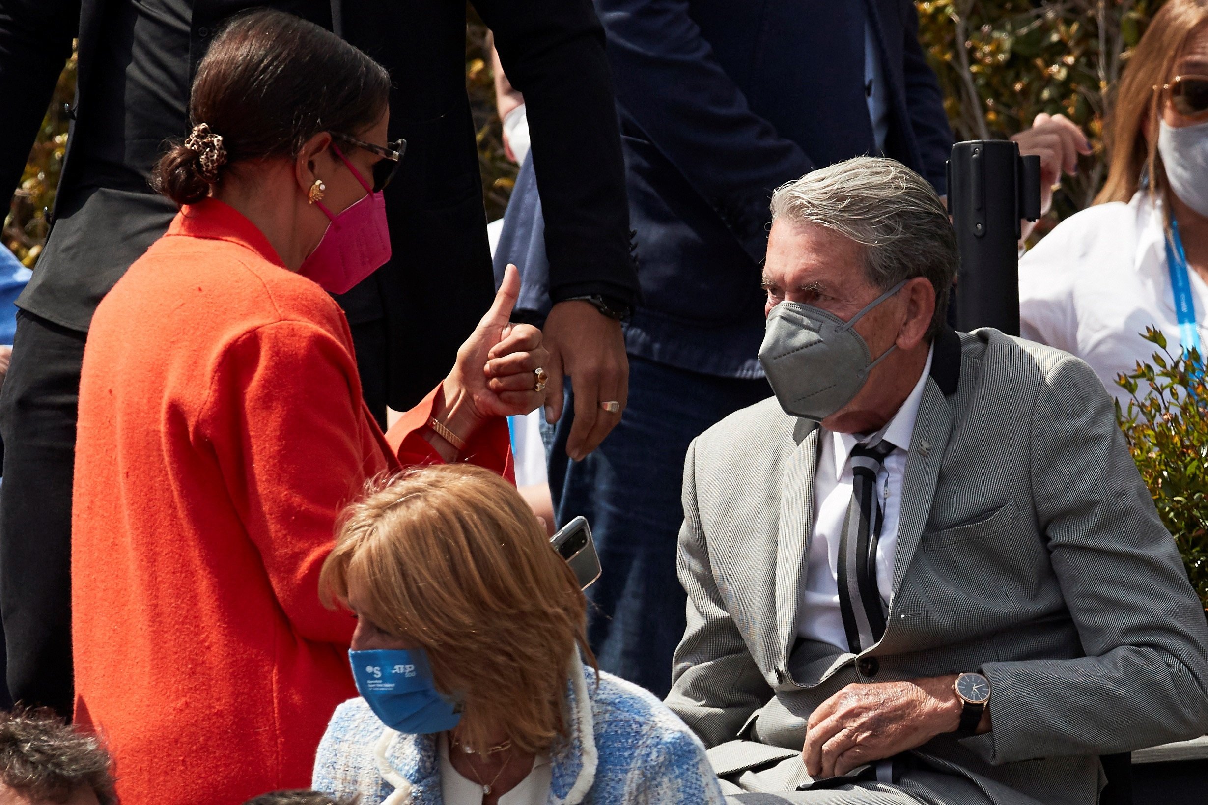 Manolo Santana en el Barcelona Open Banc Sabadell Manolo Santana en el Barcelona Open Banc Sabadell