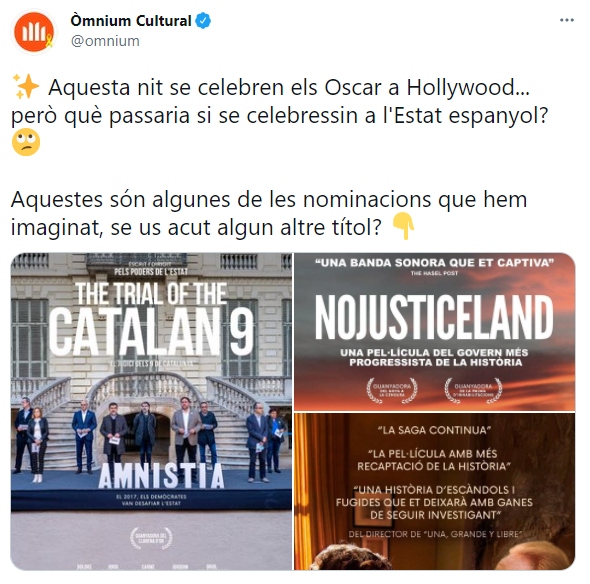 ÒMNIUM CULTURAL HOLLYWOOD FESTIVAL ESTADO ESPAÑOL