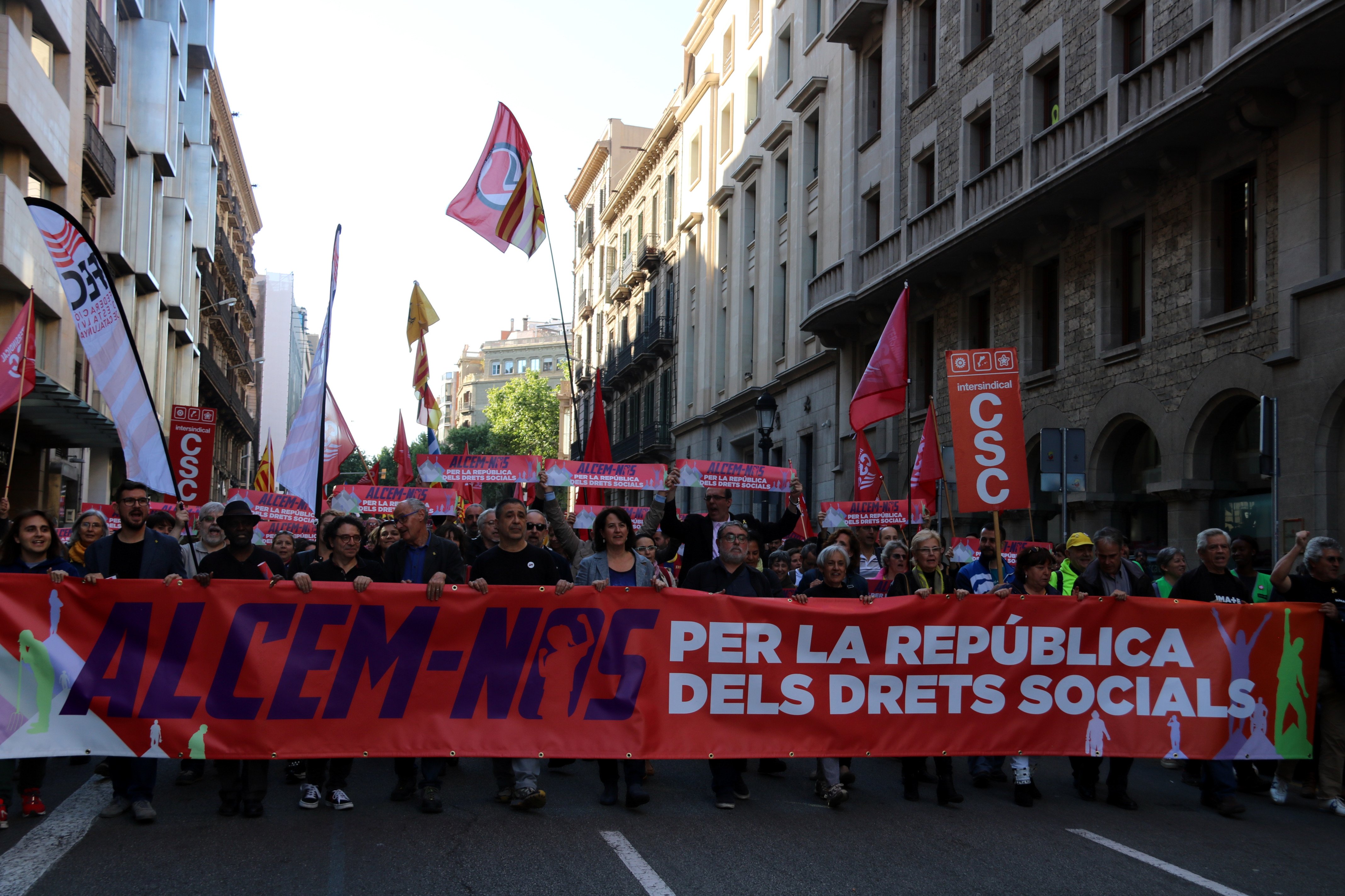 La Intersindical convoca 22 concentracions pel Primer de Maig