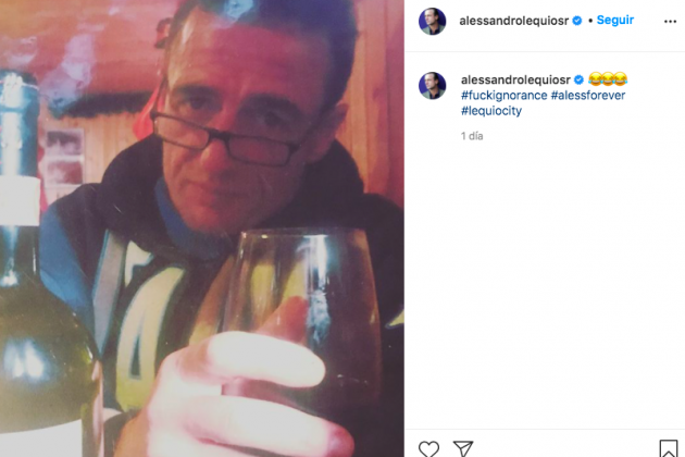 Alessandro Lequio bloqueja els comentaris en el seu compte d'Instagram