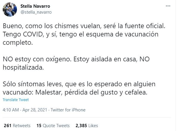 enfermera coronaviurs @stella navarro TUIT enfermera coronaviurs @stella navarro TUIT